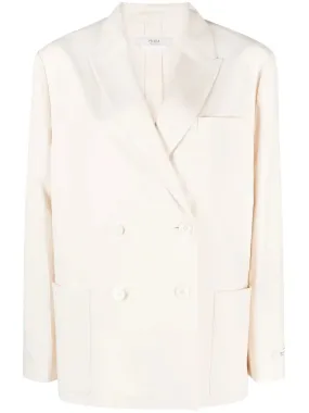 DOUBLE-BREASTED BUTTON BLAZER